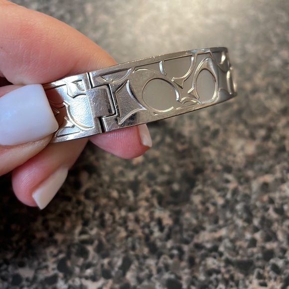 Beautiful Coach silver signature bracelet. Great to stack with other bracelets. - Picture 3 of 5